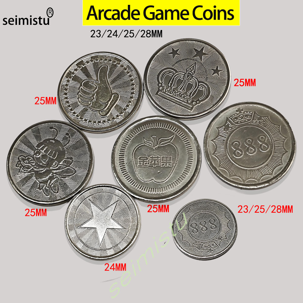 100 peças de fichas de aço ino - Arcade Toy Vending Machine avaliação e preço